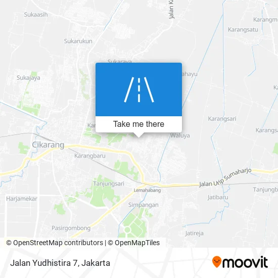 Jalan Yudhistira 7 map