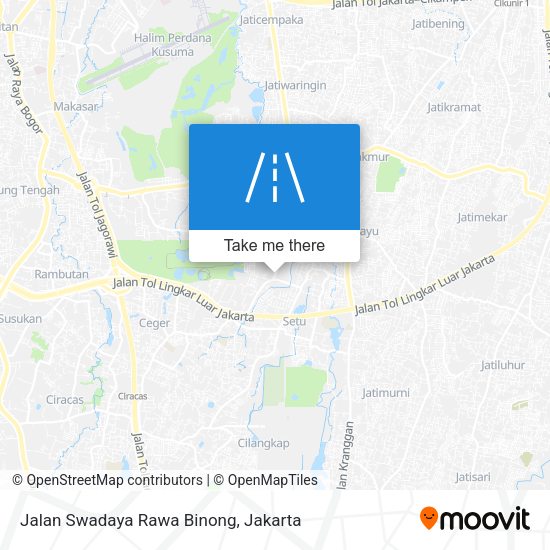 Jalan Swadaya Rawa Binong map