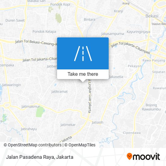 Jalan Pasadena Raya map