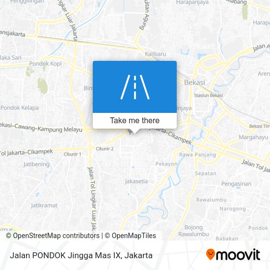 Jalan PONDOK Jingga Mas IX map