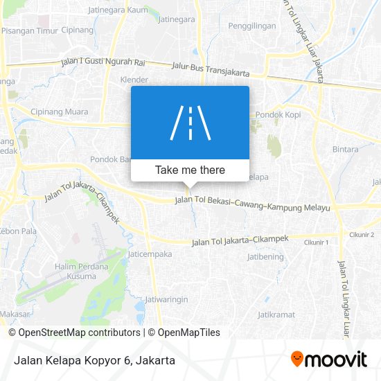 Jalan Kelapa Kopyor 6 map