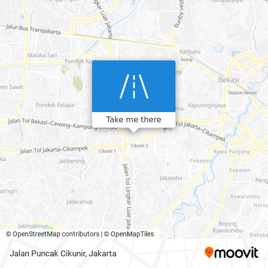 Jalan Puncak Cikunir map