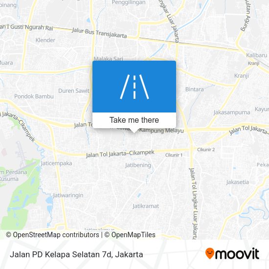 Jalan PD Kelapa Selatan 7d map