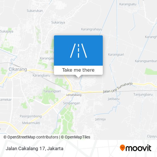 Jalan Cakalang 17 map