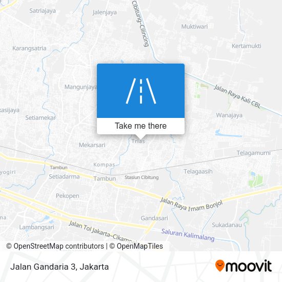 Jalan Gandaria 3 map