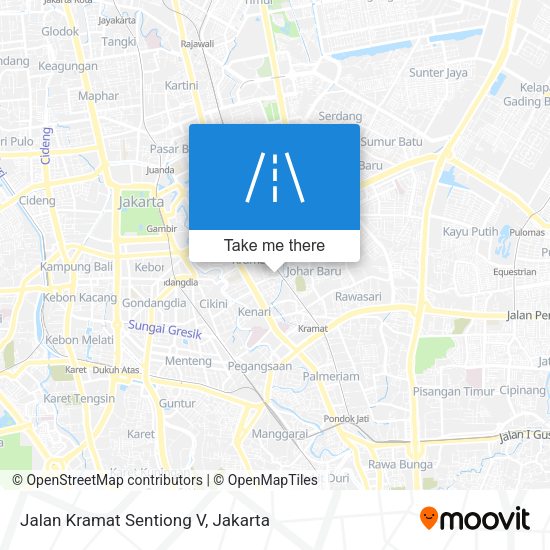 Jalan Kramat Sentiong V map