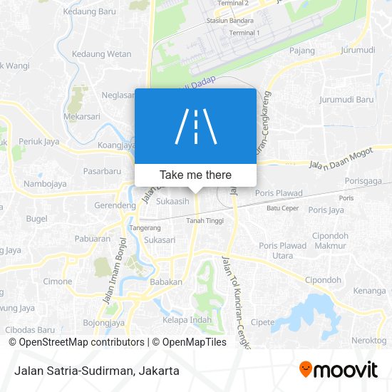 Jalan Satria-Sudirman map