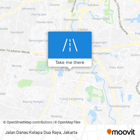 Jalan Danau Kelapa Dua Raya map