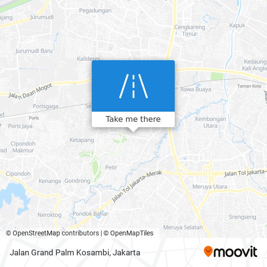 Jalan Grand Palm Kosambi map