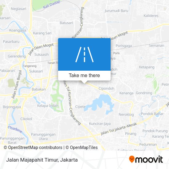 Jalan Majapahit Timur map