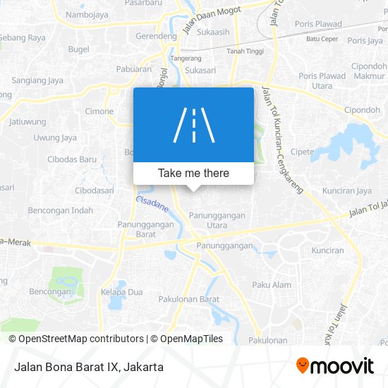 Jalan Bona Barat IX map