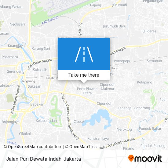 Jalan Puri Dewata Indah map