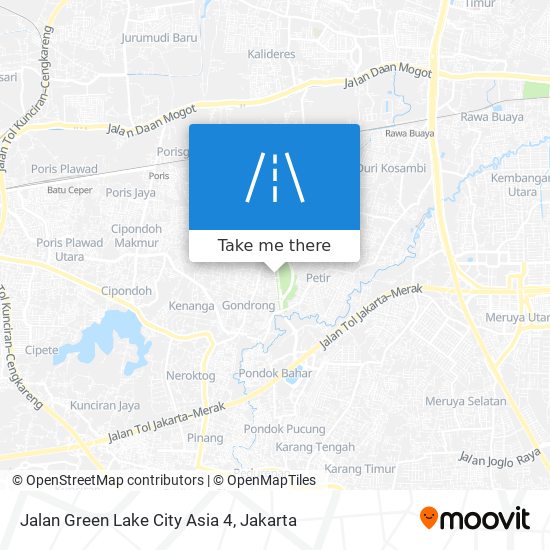 Jalan Green Lake City Asia 4 map