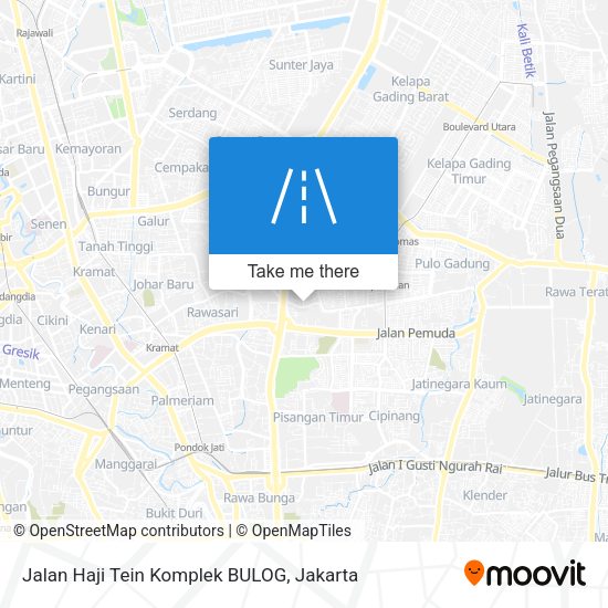 Jalan Haji Tein Komplek BULOG map