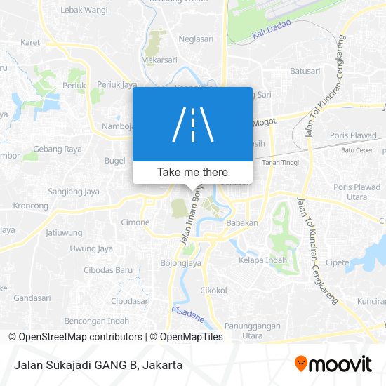 Jalan Sukajadi GANG B map