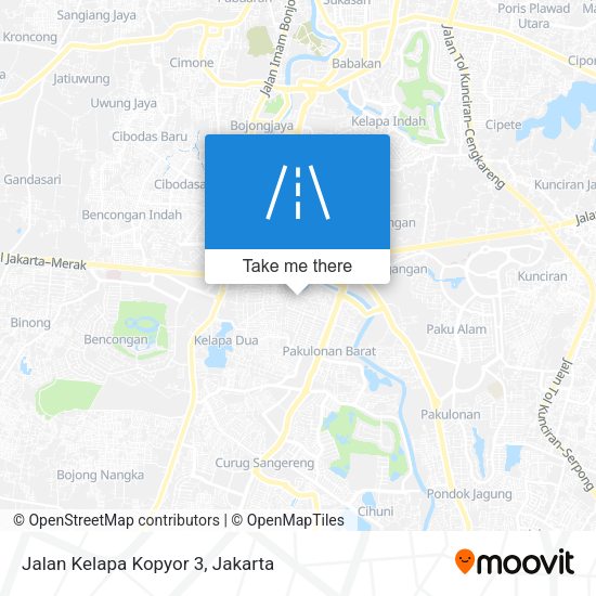 Jalan Kelapa Kopyor 3 map