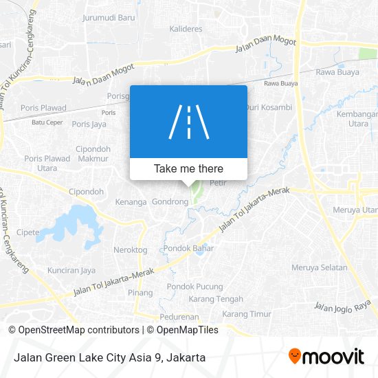 Jalan Green Lake City Asia 9 map
