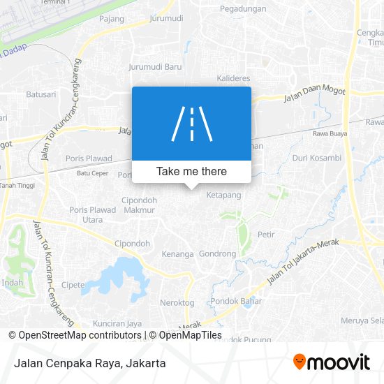 Jalan Cenpaka Raya map