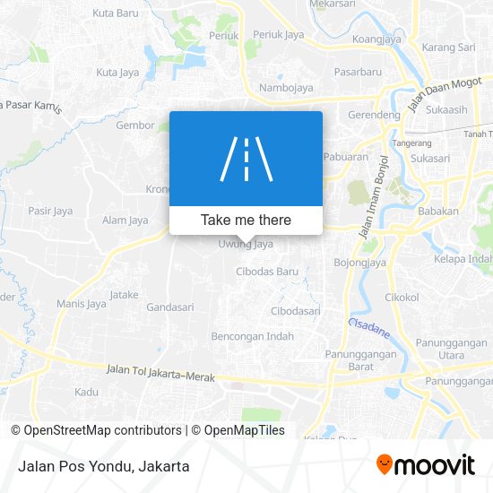 Jalan Pos Yondu map