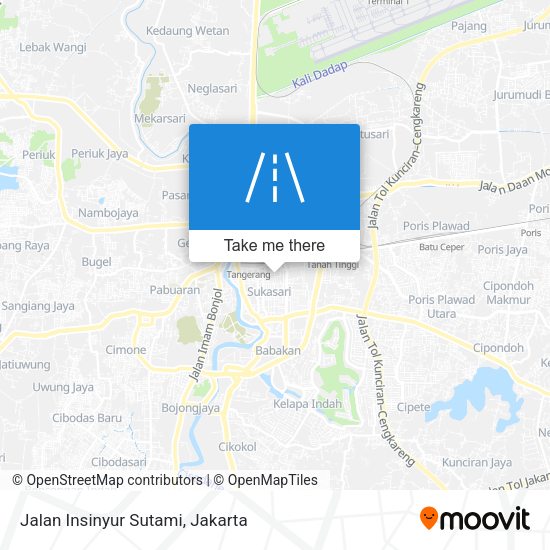 Jalan Insinyur Sutami map