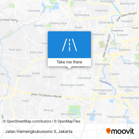 Jalan Hamengkubuwono II map