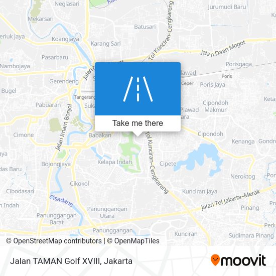 Jalan TAMAN Golf XVIII map