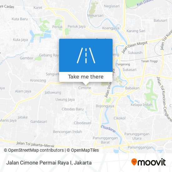 Jalan Cimone Permai Raya I map