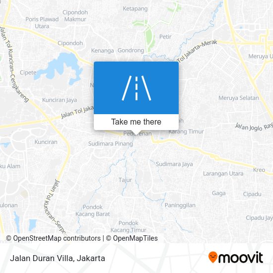 Jalan Duran Villa map