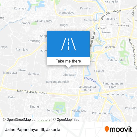 Jalan Papandayan III map