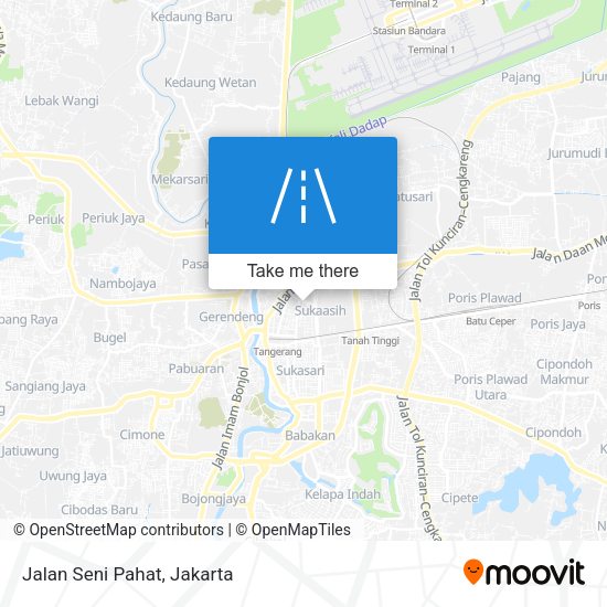 Jalan Seni Pahat map