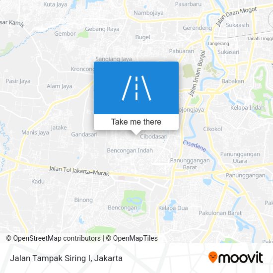Jalan Tampak Siring I map