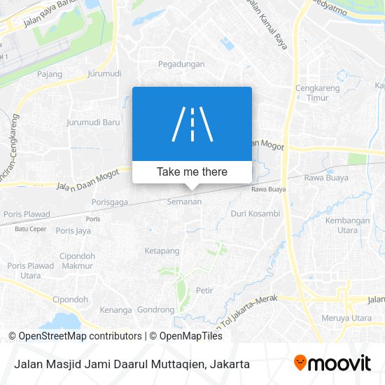 Jalan Masjid Jami Daarul Muttaqien map