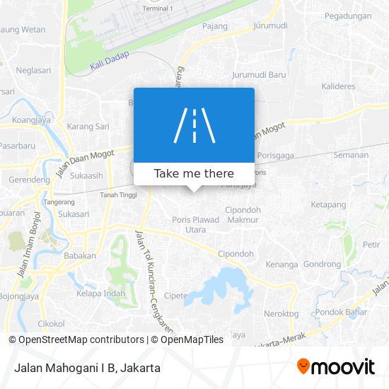 Jalan Mahogani I B map