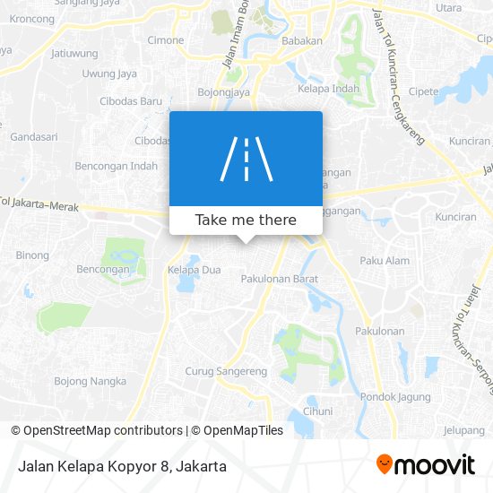 Jalan Kelapa Kopyor 8 map