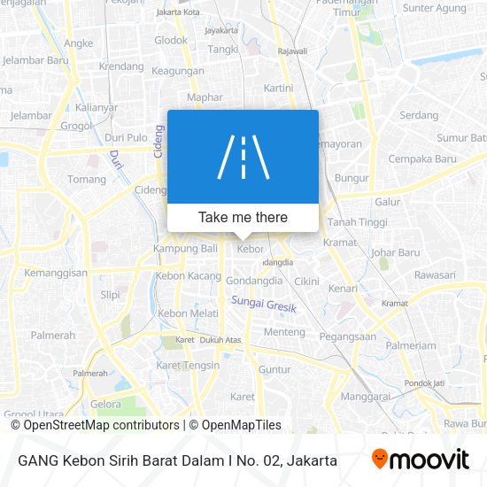 GANG Kebon Sirih Barat Dalam I No. 02 map