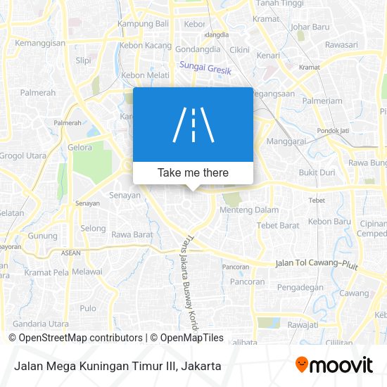 Jalan Mega Kuningan Timur III map