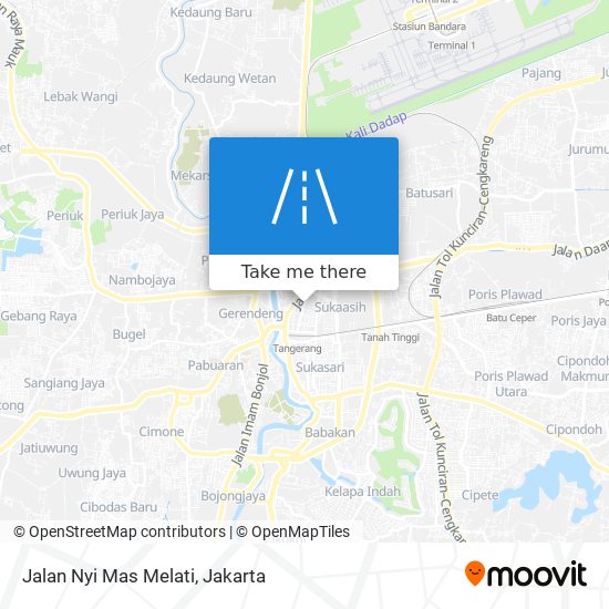 Jalan Nyi Mas Melati map