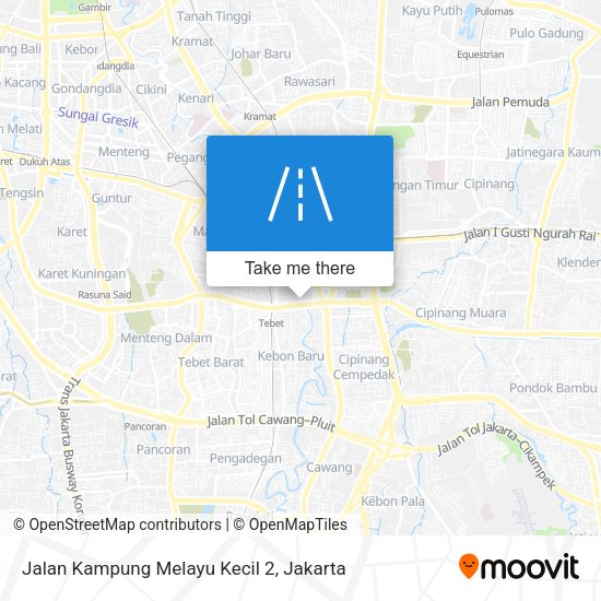Jalan Kampung Melayu Kecil 2 map
