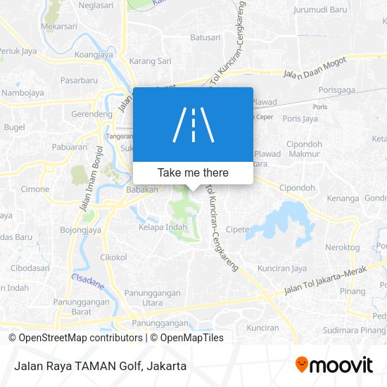 Jalan Raya TAMAN Golf map