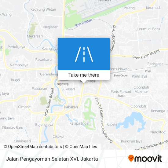 Jalan Pengayoman Selatan XVI map
