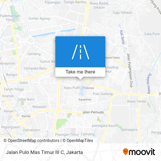 Jalan Pulo Mas Timur III C map