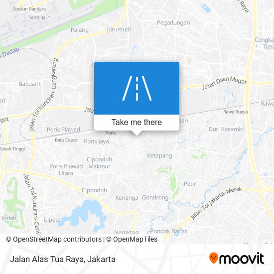 Jalan Alas Tua Raya map