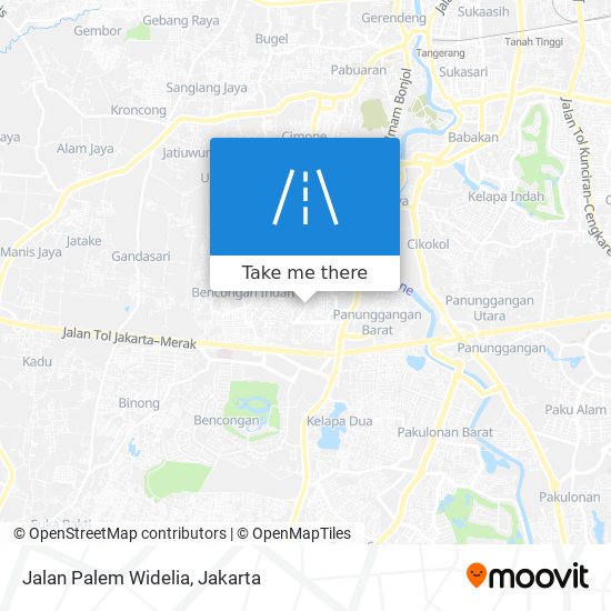 Jalan Palem Widelia map