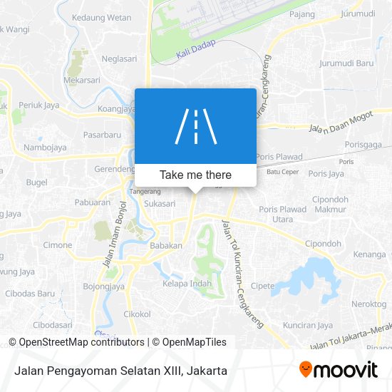 Jalan Pengayoman Selatan XIII map