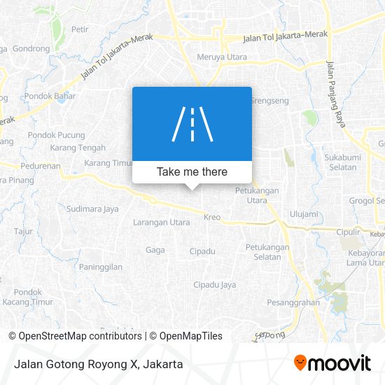 Jalan Gotong Royong X map