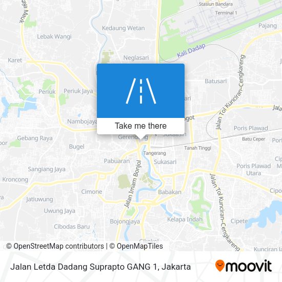 Jalan Letda Dadang Suprapto GANG 1 map