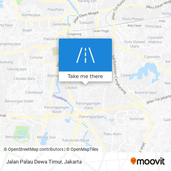 Jalan Palau Dewa Timur map