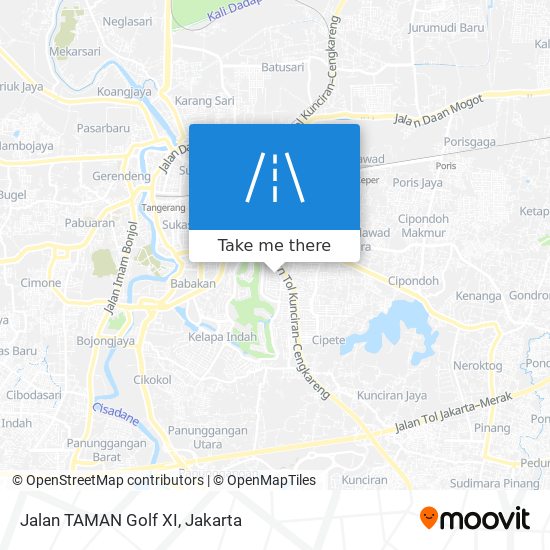 Jalan TAMAN Golf XI map