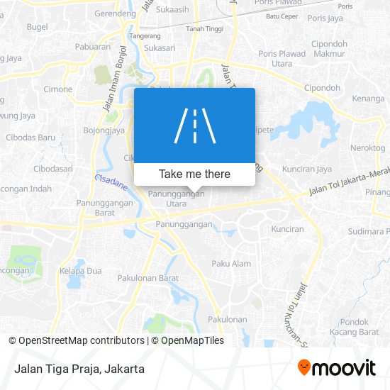 Jalan Tiga Praja map