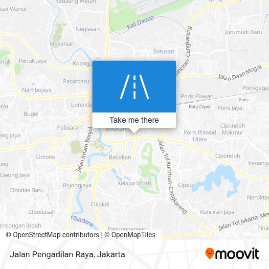 Jalan Pengadilan Raya map